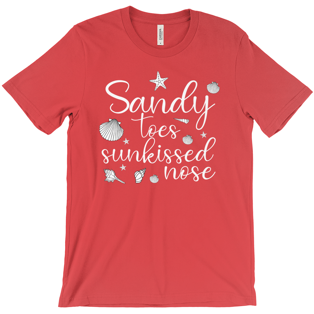 Sandy Toes Sunkissed Nose Summer Vibes Tee