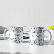 Personalized Nautical Pattern Coffee Mug