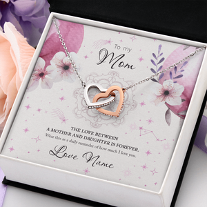 Mother And Daughter Love Forever Heart Necklace