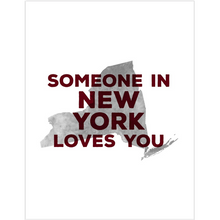 Personalized 'Somebody In _____ Loves You' Art Print