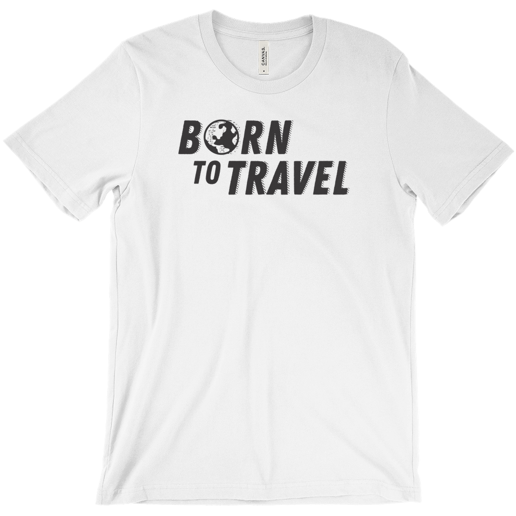 The Born To Travel Unisex T-Shirt - Cool Unisex Tee For Any Wanderer. Globe Version!