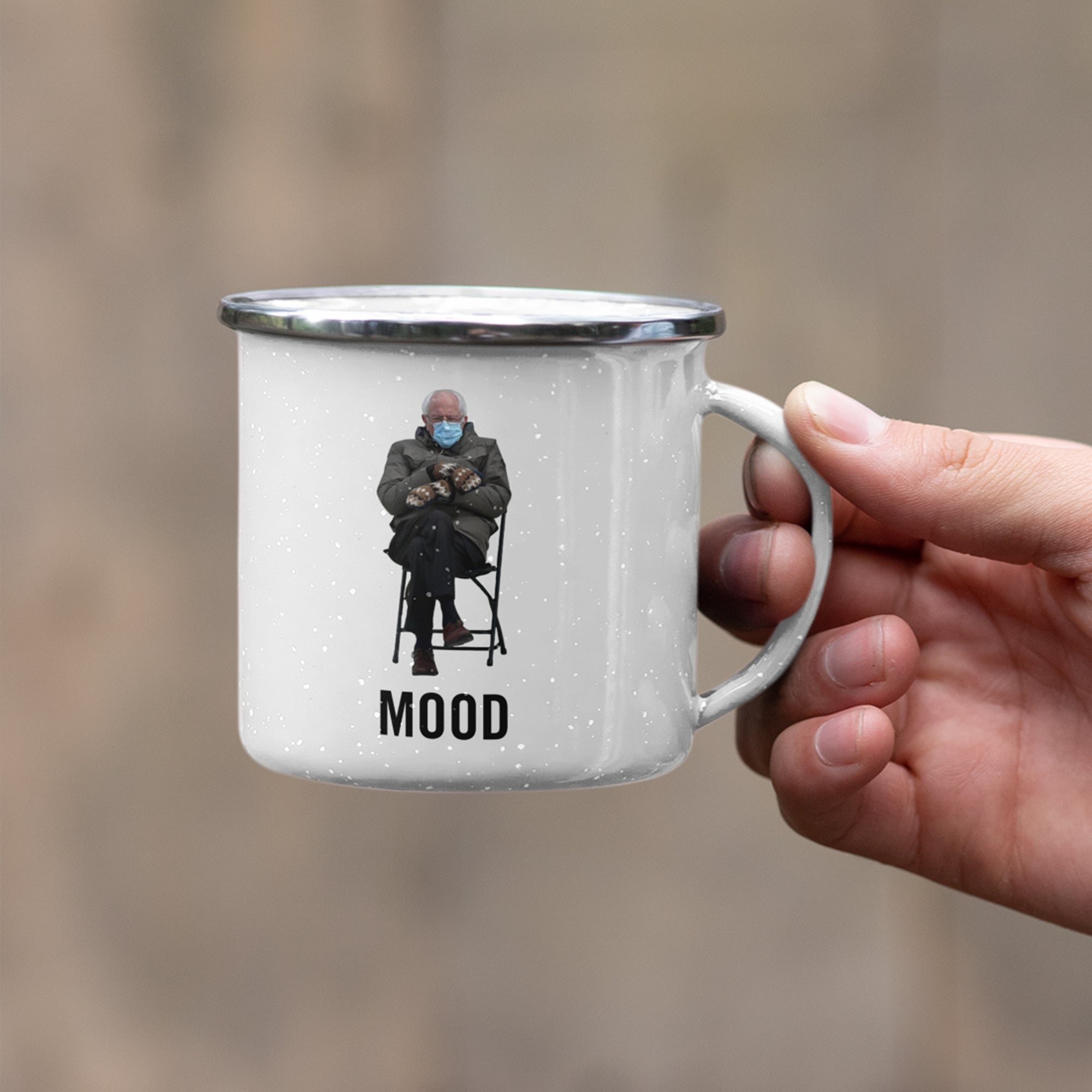 Bernie Sanders "Current Mood" Camping Mug - Funny Mug For Him Or Her.