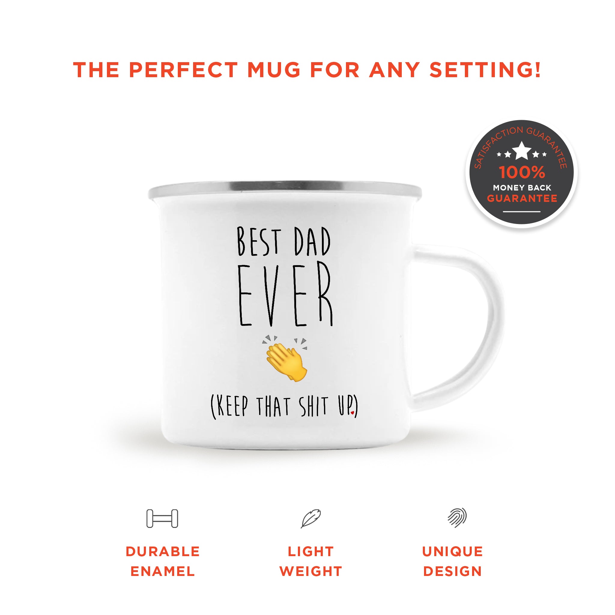 Best Dad Ever - Funny Camping Mug