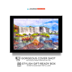 Unique Jigsaw Puzzle - Iguazu Falls Argentina Watercolor Puzzle