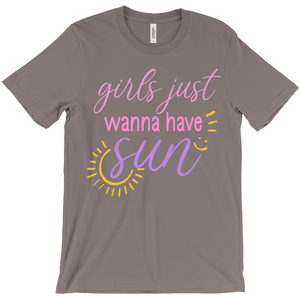 Girls Just Wanna Have Fun Shirt, Colorful Fun Girls Shirt