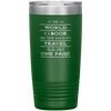 The World Is A Book Travel Mug - Stainless Steel 20oz Tumbler For All Occasions