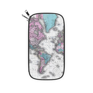 Personalized International World Map Travel Wallet