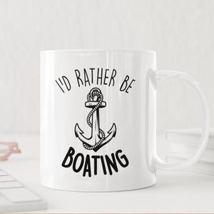 I'd Rather Be Boating Mug