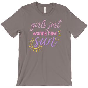 Girls Just Wanna Have Fun Shirt, Colorful Fun Girls Shirt