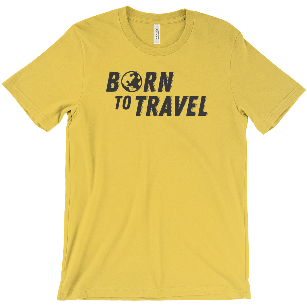The Born To Travel Unisex T-Shirt - Cool Unisex Tee For Any Wanderer. Globe Version!