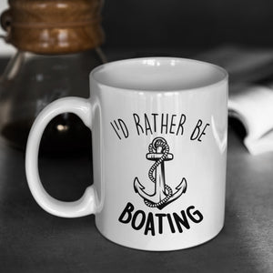 I'd Rather Be Boating Mug