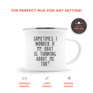 Sometimes I Wonder Custom Camping Coffee Mug