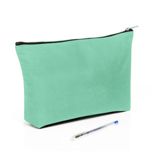 Canvas Zippered Pouch: Travel Jewelry Case, Purse Accessories, Small Travel Purse