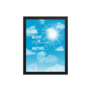 Time For Another Adventure Framed Quote Poster