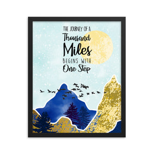 The Journey Of A Thousand Miles Art Print
