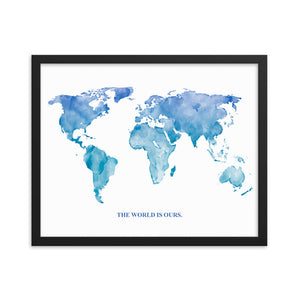 The World Is Ours Framed Art Print