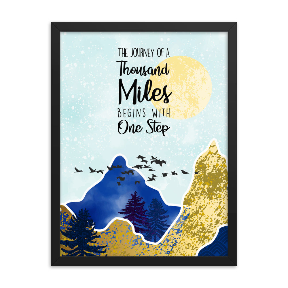 The Journey Of A Thousand Miles Art Print