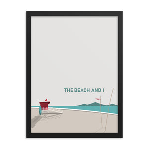 The Beach And I Framed Art Print Set of Two