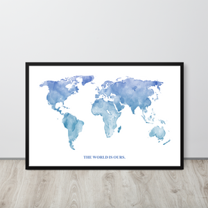 The World Is Ours Framed Art Print