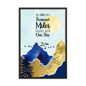 The Journey Of A Thousand Miles Art Print