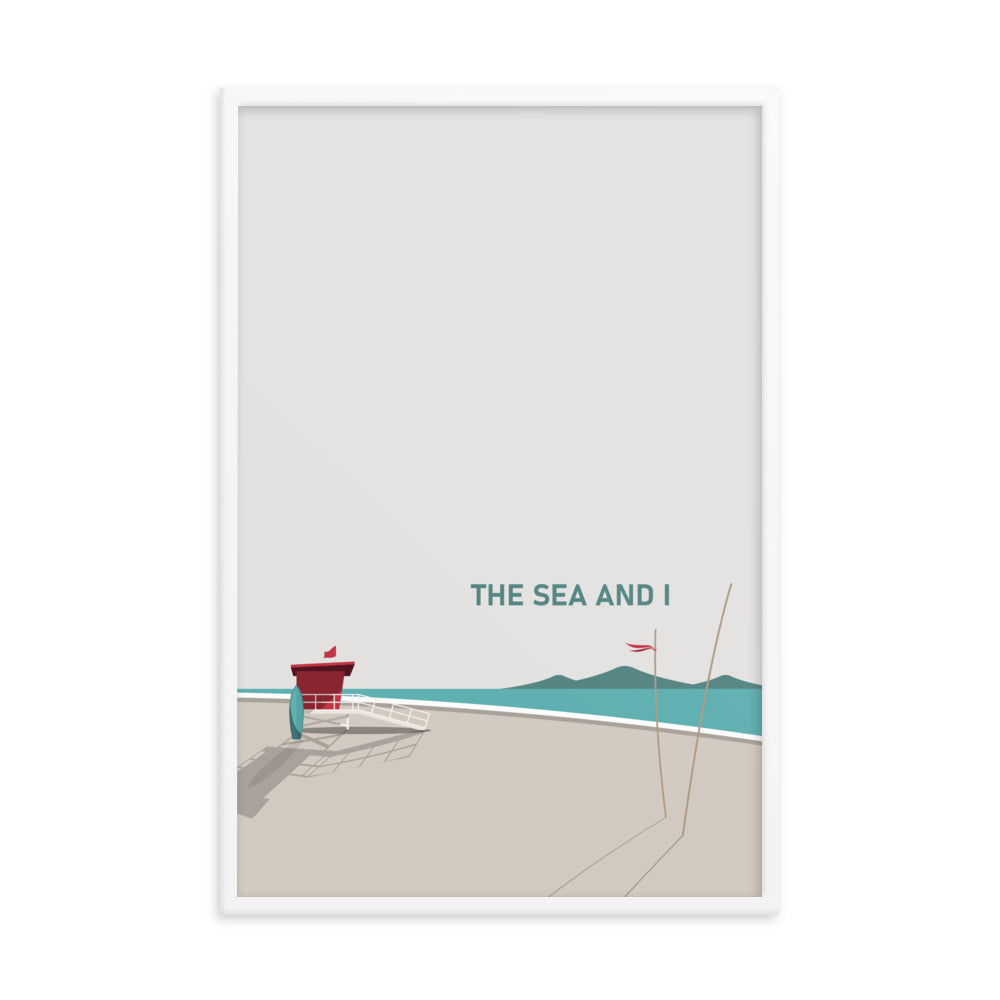 The Sea And I Framed Art Print Set of Two