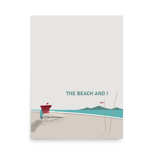 The Beach And I Framed Art Print Set of Two