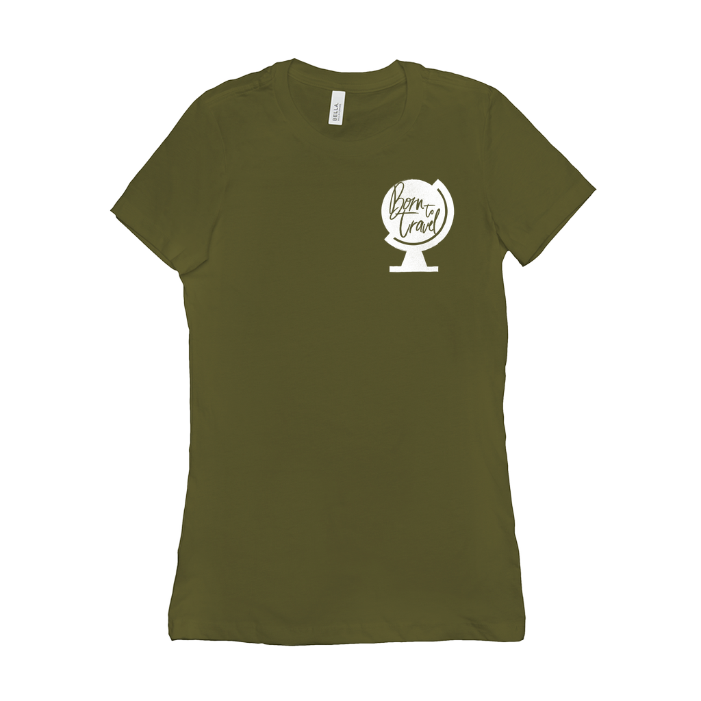 The Born To Travel Women's T-Shirt - Cool Tee For Any Wanderer. Original Version!