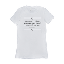 The World Is A Book Women's T-Shirt - Cute Tee For Her