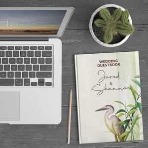 Botanical Art Personalized Hardcover Wedding Book