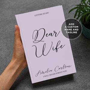 My Dear Wife Personalized Memory Book