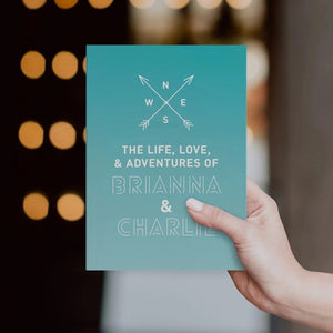 Personalized Couples Travel Notebook