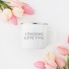 I Love You Enamel Camping Mug