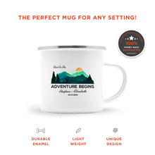 And So The Adventure Begins Couples Camping Mug