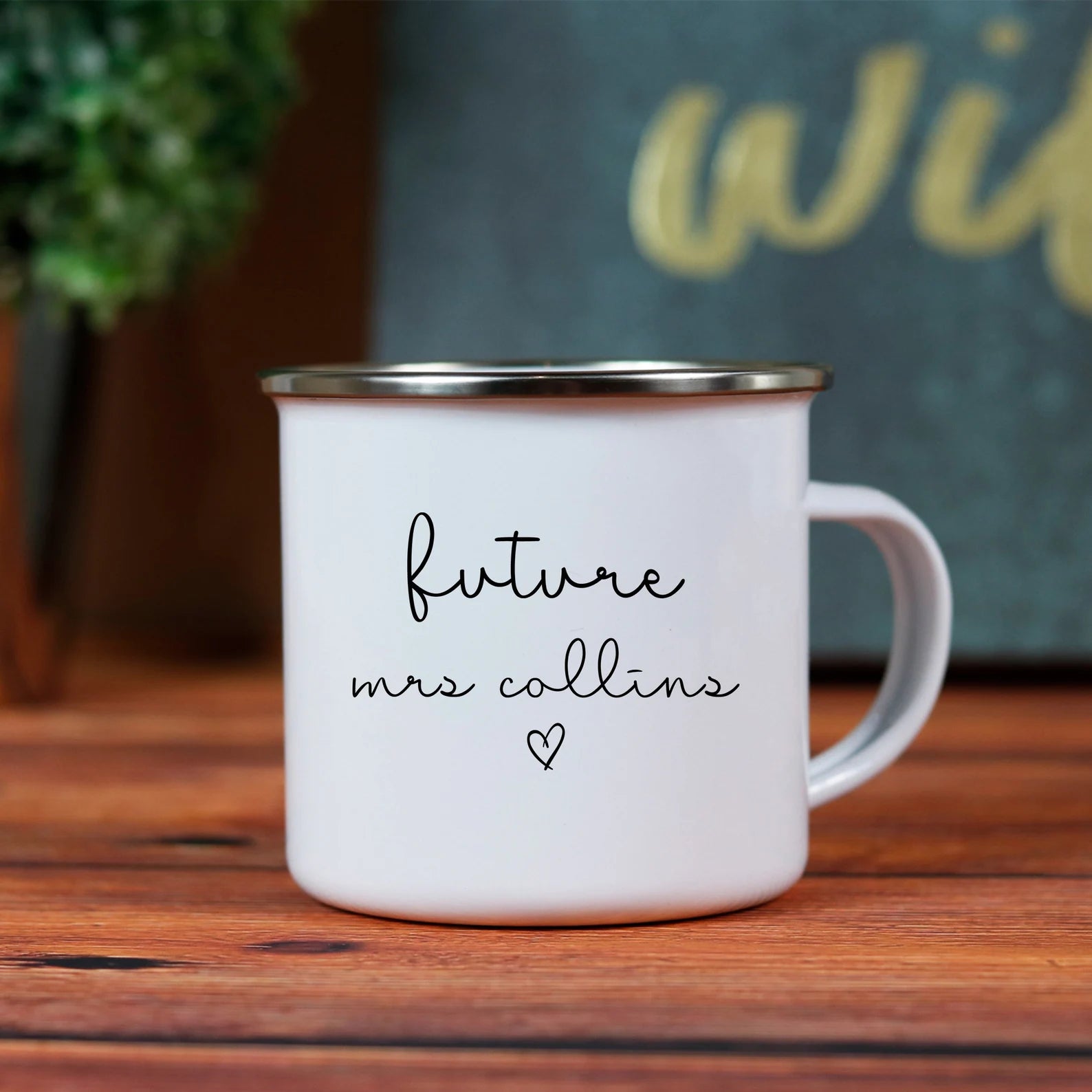 Futures Mrs. Enamel Camping Mug