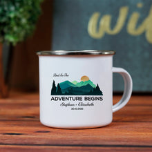 And So The Adventure Begins Couples Camping Mug