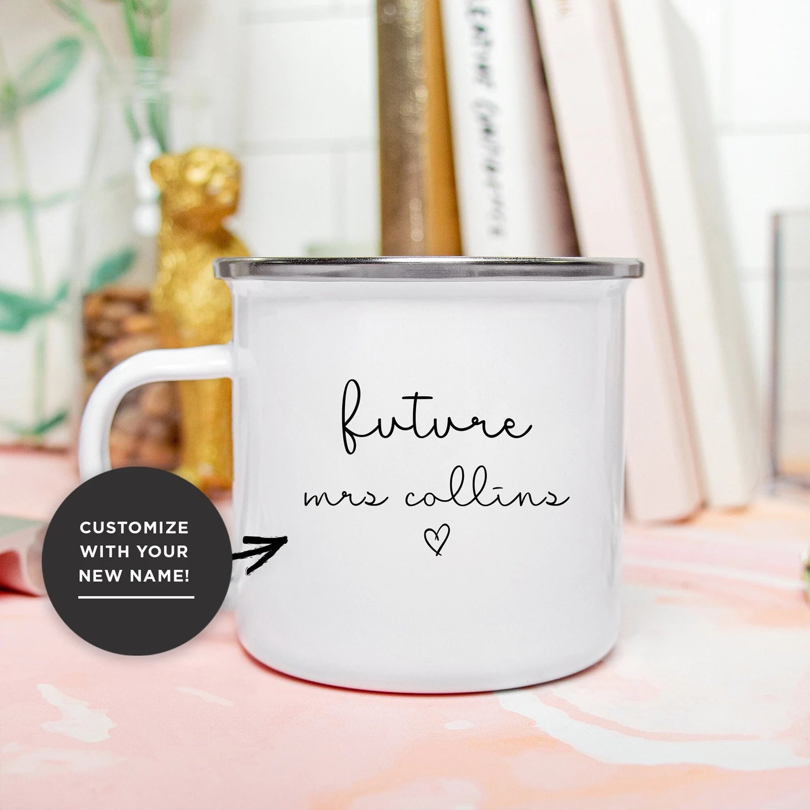 Futures Mrs. Enamel Camping Mug