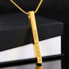 Load image into Gallery viewer, Personalized Name Coordinates Bar Necklace