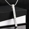 Personalized Name Coordinates Bar Necklace