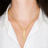 Load image into Gallery viewer, Personalized Location Coordinates Bar Necklace For Wife