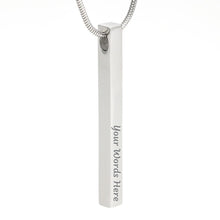 Personalized Coordinates Bar Necklace For Girlfriend