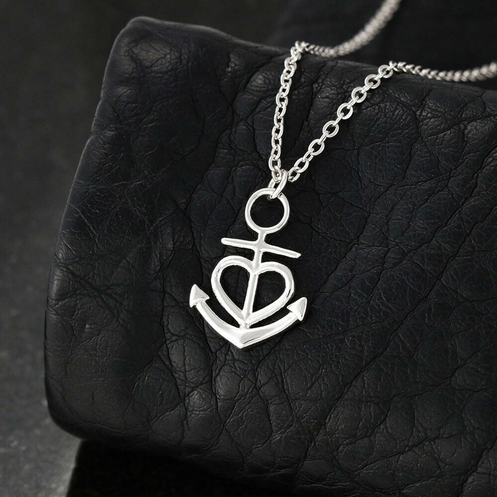 You Are My Anchor Charm Necklace For Wife