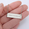 Load image into Gallery viewer, Lost Without You Personalized Bar Necklace