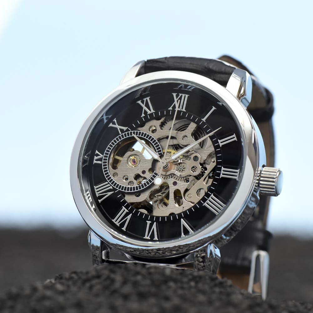 The 'Adventure Continues' Openwork Watch For Father's Day From Wife