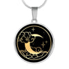 Gold Silver Crescent Moon Personized Necklace