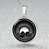 Load image into Gallery viewer, Engraved Sun &amp; Moon Charm Necklace