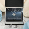 The 'Partner In Love And Adventure' Silver Love Knot Set For Wife