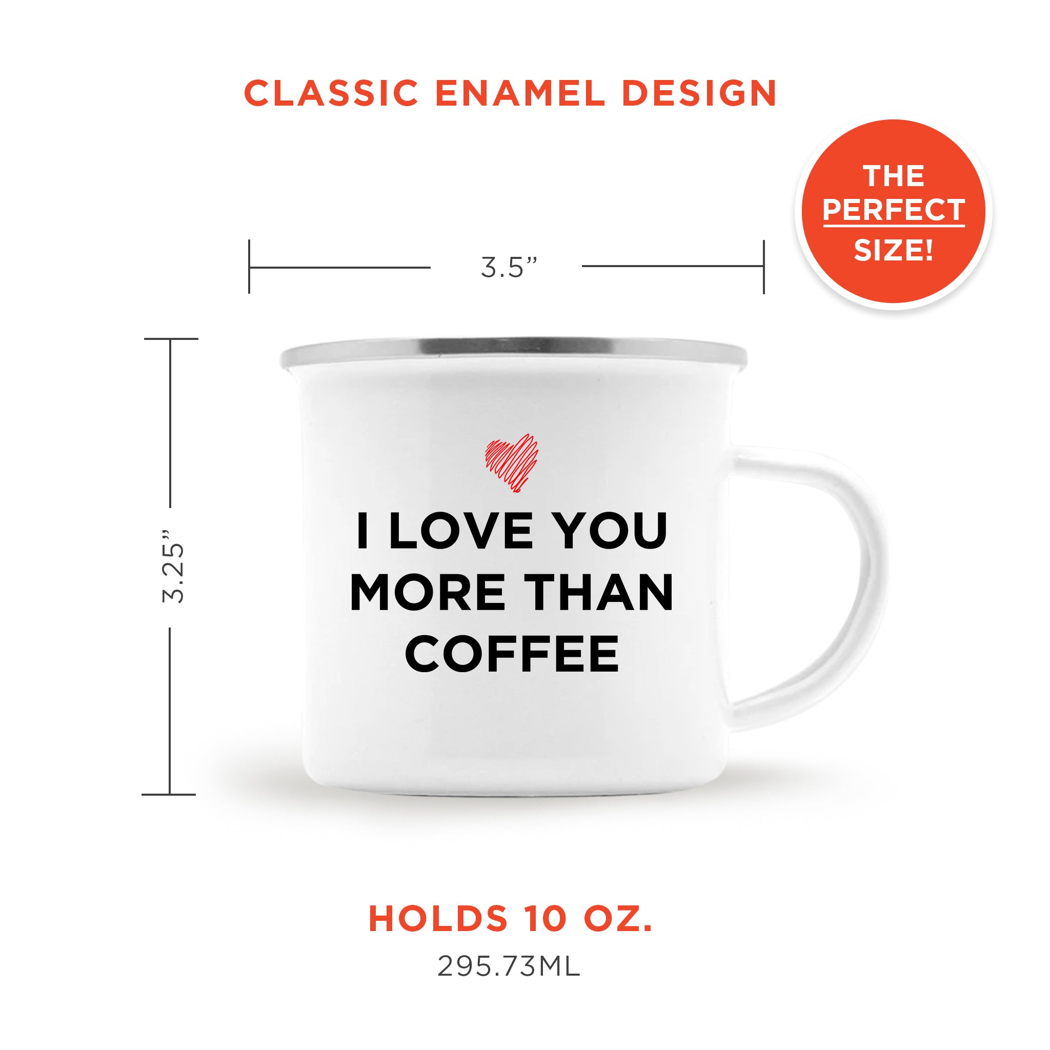 I Love You More Than Coffee - Cheeky Camp Mug Gift