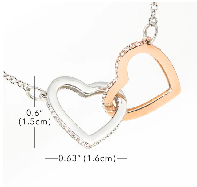 Interlocking Hearts Pendant To Wife From Husband