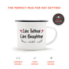 Load image into Gallery viewer, Like Father Like Daughter, Oh Sh*t - Enamel Mug