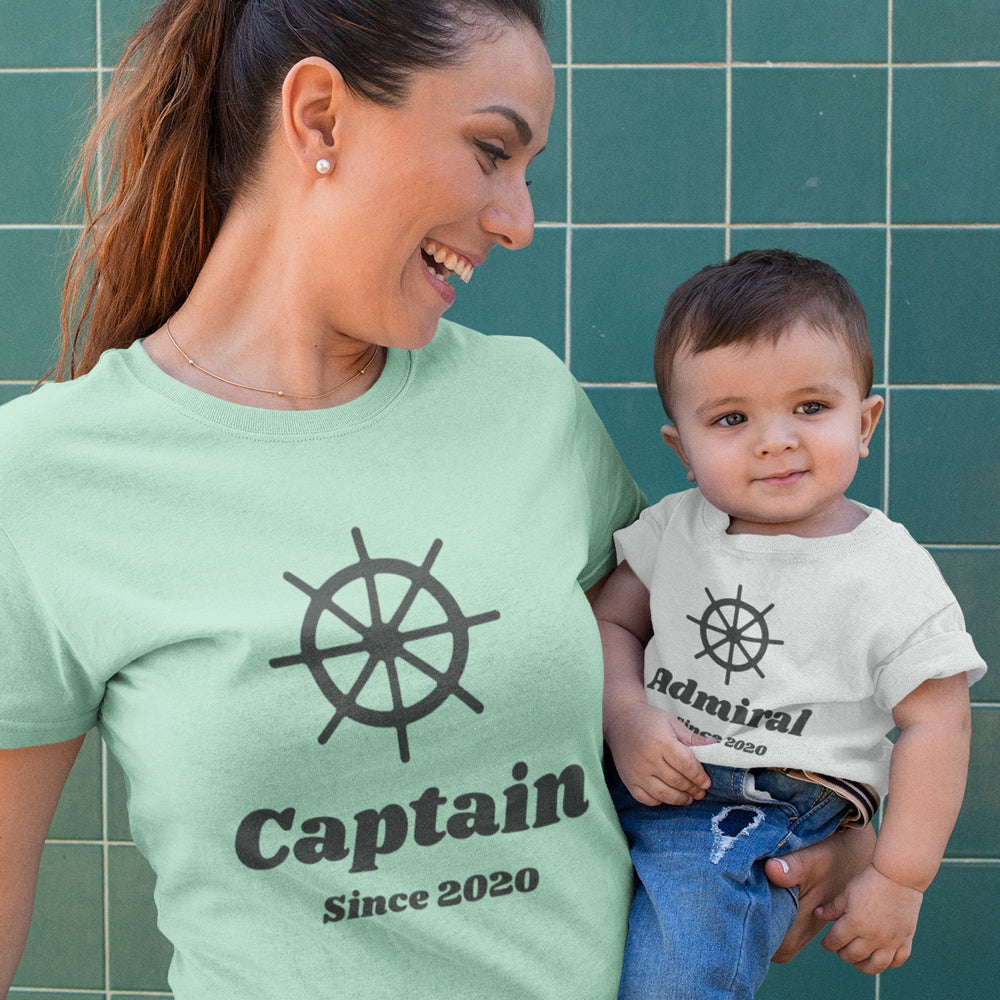 Captain & Admiral Dad & Baby Bundle (Perfect For Moms Too!)